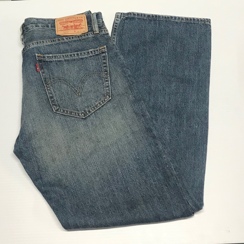 LEVI'S 505 JEANS W33 L30  REGULAR FIT, STRAIGHT LEG (#L15)  *LIKE NEW CONDITION